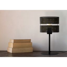 Kaja Zimbo lampa stołowa 1x40 W czarna-złota K-5226