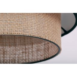 Kaja Gato lampa wisząca 1x40W czarny/beżowy K-5230