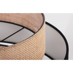 Kaja Gato lampa wisząca 1x40 W czarna-beżowa K-5231