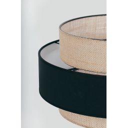 Kaja Gato lampa wisząca 1x40 W czarna-beżowa K-5231