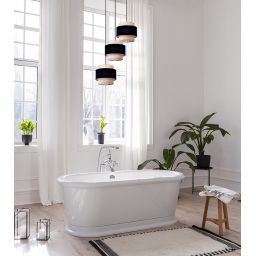 Kaja Gato lampa wisząca 3x40W czarny/beżowy K-5232