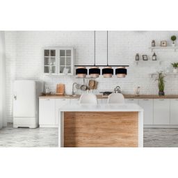 Kaja Gato lampa wisząca 4x40W czarny/beżowy K-5233