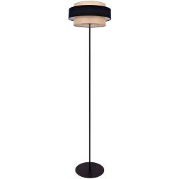 Kaja Gato lampa stojąca 1x40W czarny/beżowy K-5235