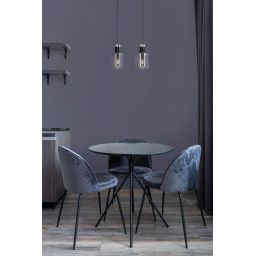 Kaja Brus lampa wisząca 2x40 W czarna K-5251