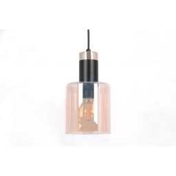 Kaja Alto lampa wisząca 3x40W czarny/bursztynowy K-5258