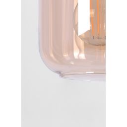 Kaja Doka lampa wisząca 2x40W czarny/bursztynowy K-5266