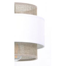 Kaja Cezar lampa wisząca 1x40W biały/beżowy K-5270