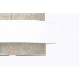 Kaja Cezar lampa wisząca 1x40W biały/beżowy K-5271