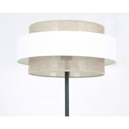 Kaja Cezar lampa stojąca 1x40W biały/beżowy K-5275