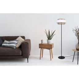 Kaja Cezar lampa stojąca 1x40W biały/beżowy K-5275