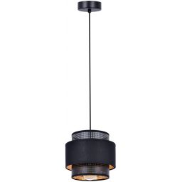 Kaja Amos lampa wisząca 1x40W czarny/złoty K-5280