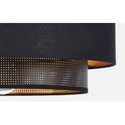 Kaja Amos lampa wisząca 1x40W czarny/złoty K-5281