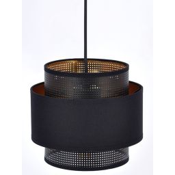 Kaja Amos lampa wisząca 3x40W czarny/złoty K-5282