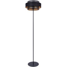 Kaja Amos lampa stojąca 1x40W czarny/złoty K-5285