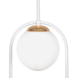 Kaja Arlena lampa wisząca 2x40 W biała-złota K-5301