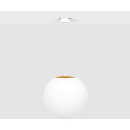 Kaja Elmo lampa wisząca 1x40 W biała-złota K-5312