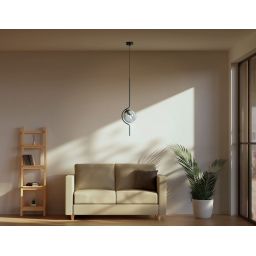 Kaja Neva lampa wisząca 1x40 W czarna-grafitowa K-5330