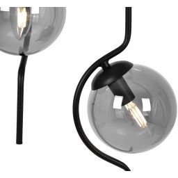 Kaja Neva lampa wisząca 2x40 W czarna-grafitowa K-5332