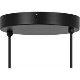 Kaja Vela lampa wisząca 2x40 W czarna-bursztynowa K-5337