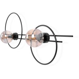 Kaja Corsa kinkiet 2x40 W czarny K-5347