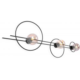 Kaja Corsa kinkiet 3x40 W czarny-bursztynowy K-5348