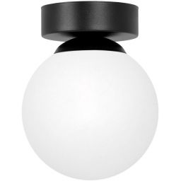 Kaja Inez lampa podsufitowa 1x10 W biała-czarna K-5360