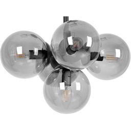 Kaja Megan lampa podsufitowa 5x10 W czarna-grafitowa K-5364