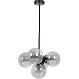 Kaja Megan lampa wisząca 5x10 W czarna-grafitowa K-5365