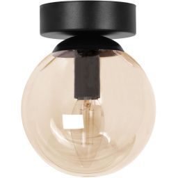 Kaja Piro lampa podsufitowa 1x10 W czarna-bursztynowa K-5366