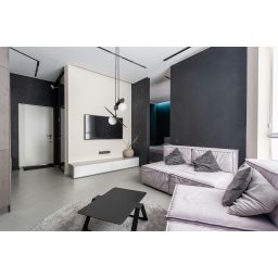 Kaja Sante lampa wisząca 1x10 W biała-czarna K-5370