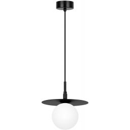 Kaja Sante lampa wisząca 1x10 W biała-czarna K-5370