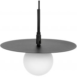 Kaja Sante lampa wisząca 1x10 W biała-czarna K-5371