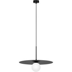 Kaja Sante lampa wisząca 1x10 W biała-czarna K-5372