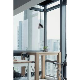 Kaja Fermi lampa wisząca 1x10 W czarna-grafitowa K-5380