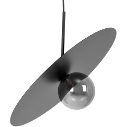 Kaja Fermi lampa wisząca 1x10 W czarna-grafitowa K-5382