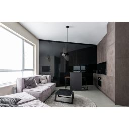 Kaja Fermi lampa wisząca 1x10 W czarna-grafitowa K-5382