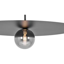 Kaja Sante lampa wisząca 1x10 W czarna-grafitowa K-5383