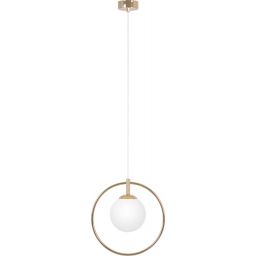 Kaja Ritus lampa wisząca 1x10 W biała-złota K-5390
