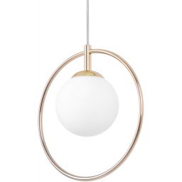 Kaja Ritus lampa wisząca 1x10 W biała-złota K-5390