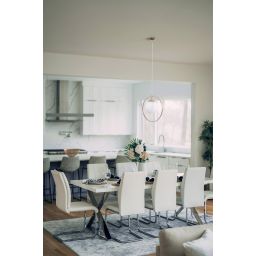 Kaja Ritus lampa wisząca 1x10 W biała-złota K-5390