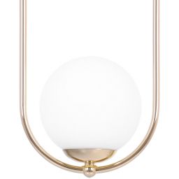 Kaja Ritus lampa wisząca 1x10 W biała-złota K-5391