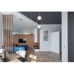 Kaja Ritus lampa wisząca 2x10 W biała-złota K-5392