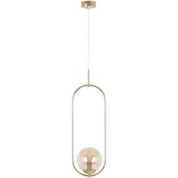 Kaja Sven lampa wisząca 1x10 W złota-bursztynowa K-5396