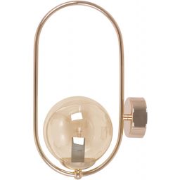 Kaja Sven kinkiet 1x10 W złoty-bursztynowy K-5398