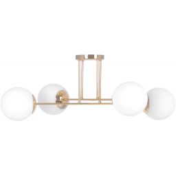 Kaja Lumia lampa podsufitowa 4x20 W biała-złota K-5403