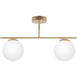 Kaja Rea lampa podsufitowa 2x10 W biała-złota K-5421