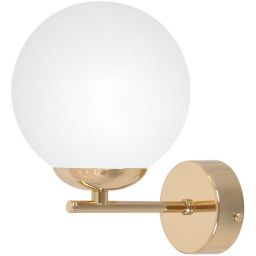 Kaja Rea kinkiet 1x10 W biały-złoty K-5425