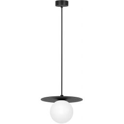 Kaja Robin lampa wisząca 1x10 W biała-czarna K-5435