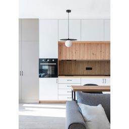 Kaja Robin lampa wisząca 1x10 W biała-czarna K-5436