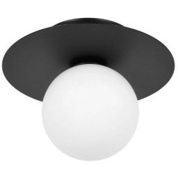 Kaja Robin lampa podsufitowa 1x10 W biała-czarna K-5437